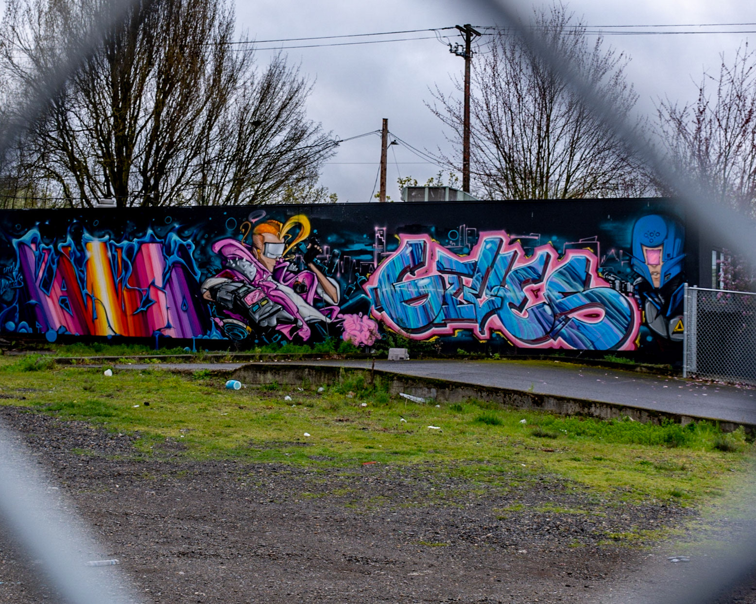 March 24. Morning Color.  East Burnside at Seventh, Portland, Oregon, United States