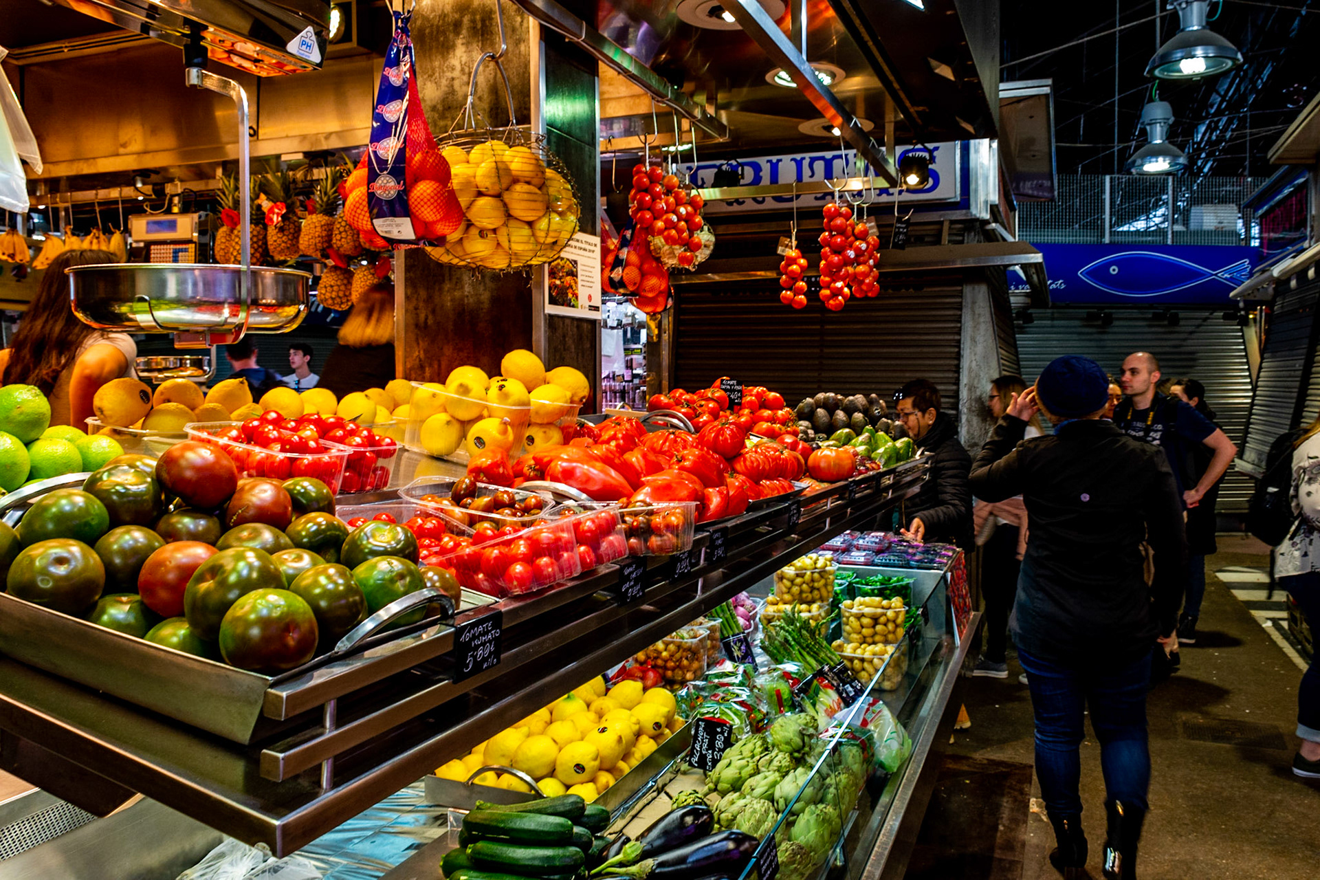 Mercat St. Josep la Boqueria, Barcelona, Catalonia, Spain