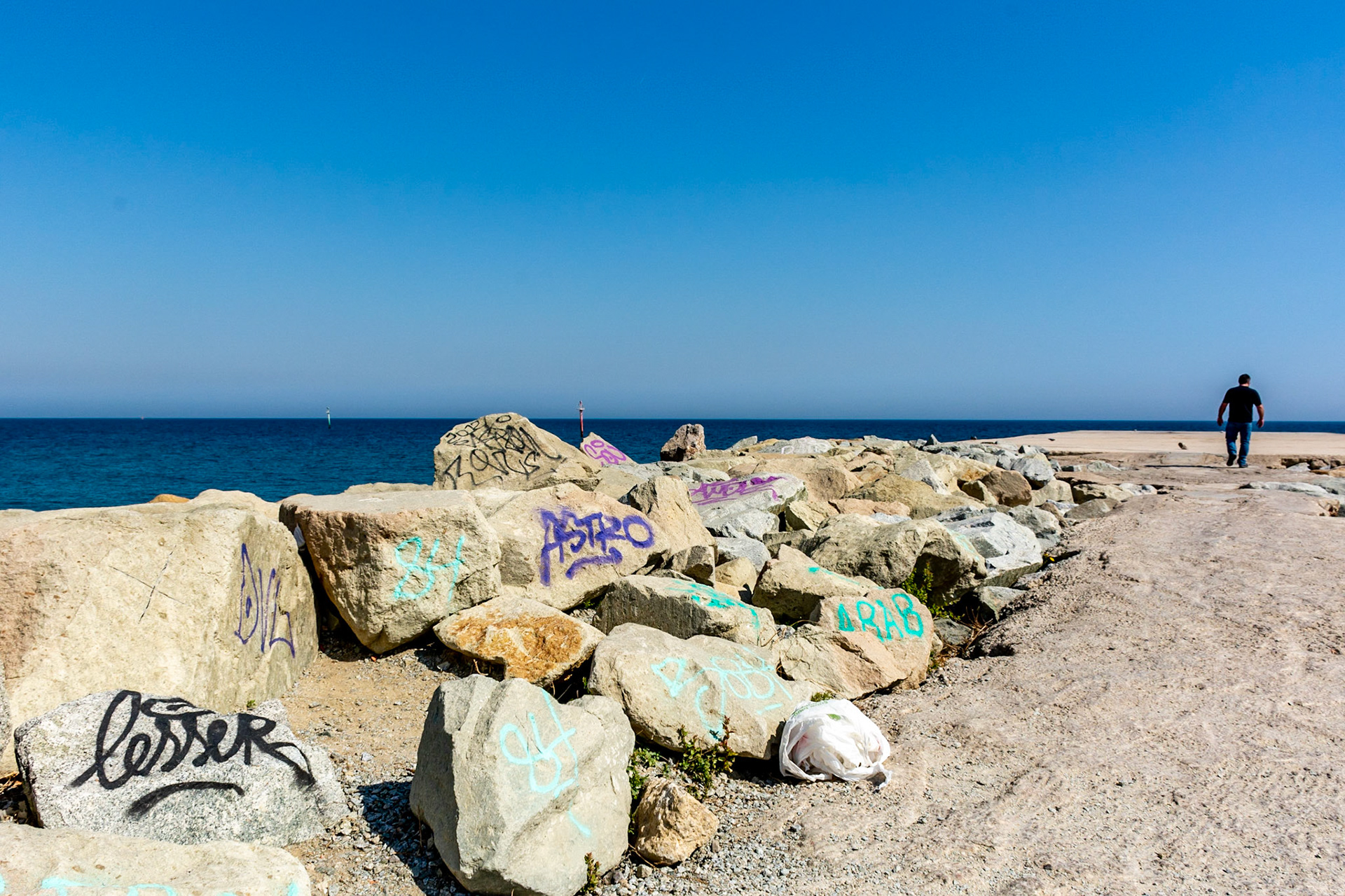Barceloneta Beach, Barcelona, Catalonia, Spain