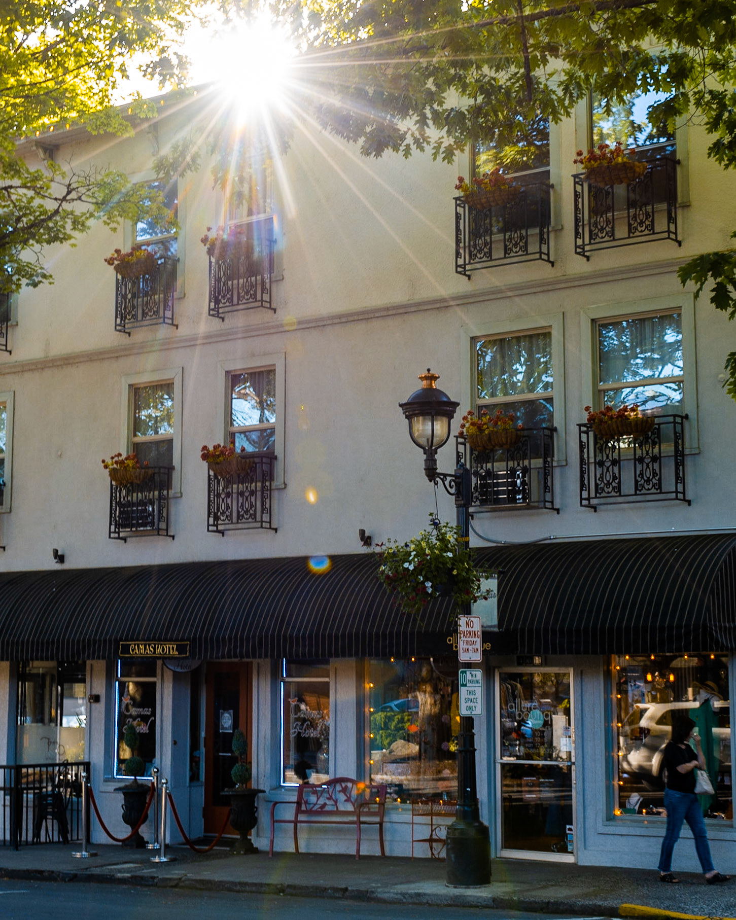 June 1. Hotel Sunset.  Camas Hotel, Camas, Washington, United States