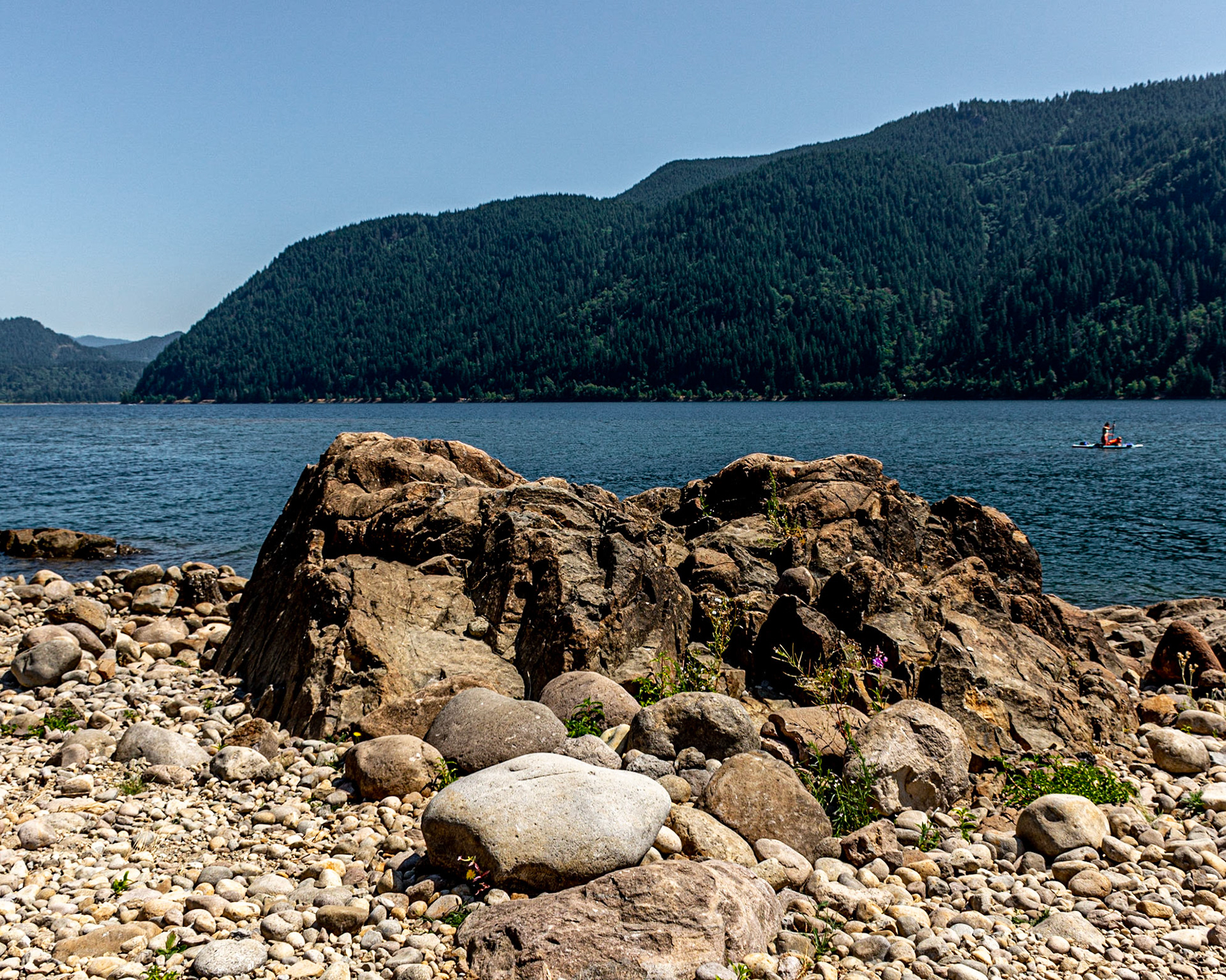 July 28. Lunch Views.   Yale Reservoir, Washington, United States