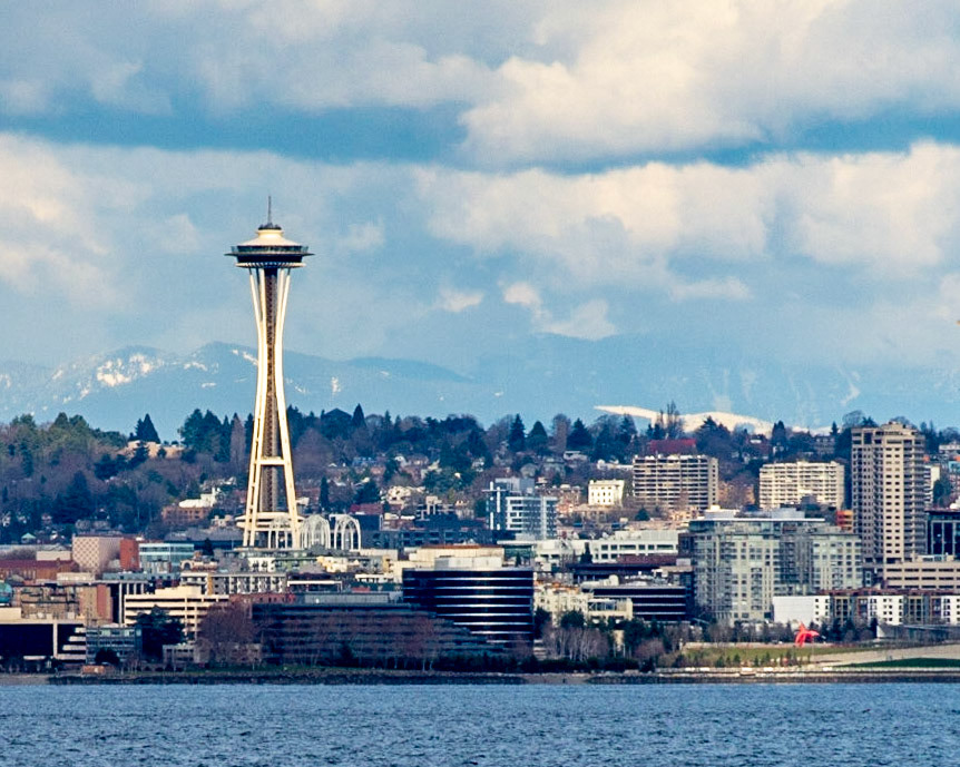 March 12. Seattle Downtown.  Seattle, Washington, United States