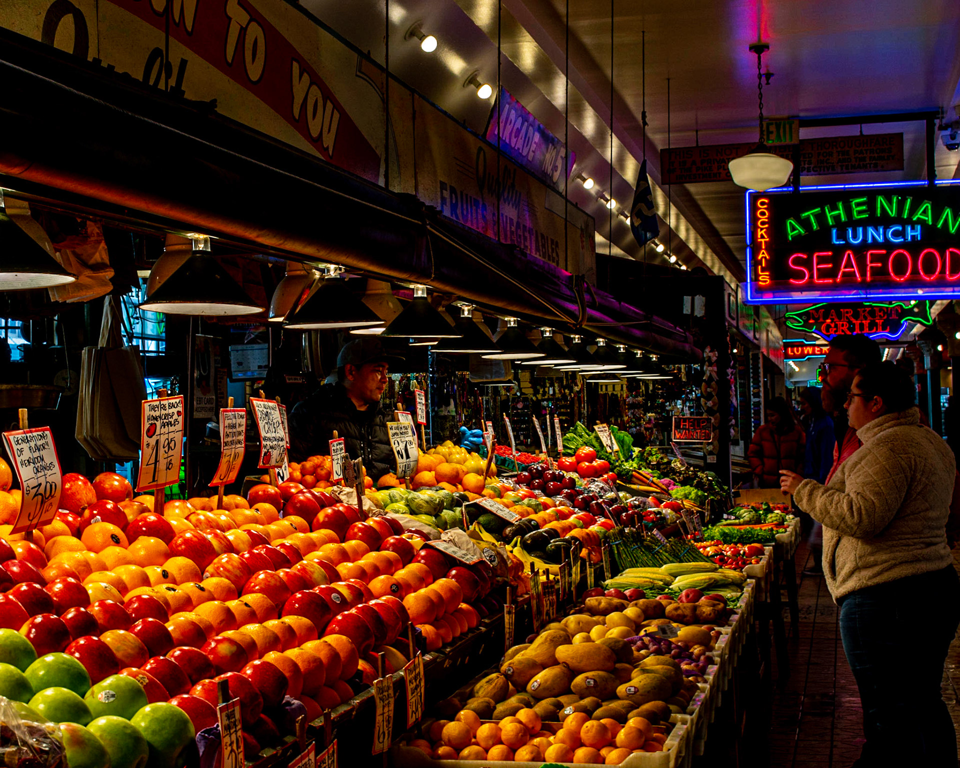 March 11. My Favorite Market.   Pike Place Market, Seattle, Washington, United States