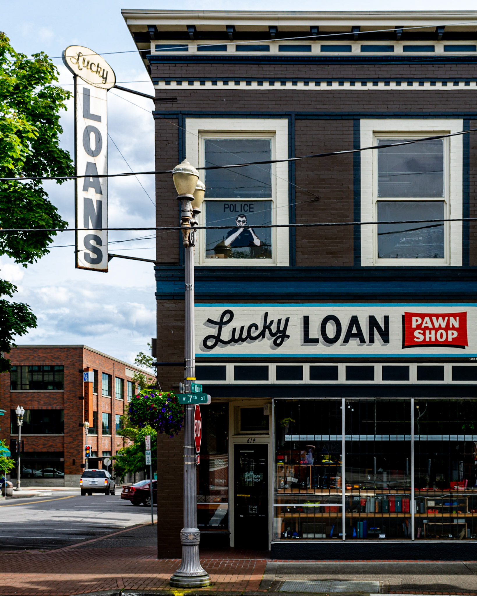 June 14. He's Watching.   Lucky Loan Pawn Shop, Vancouver, Washington, United States
