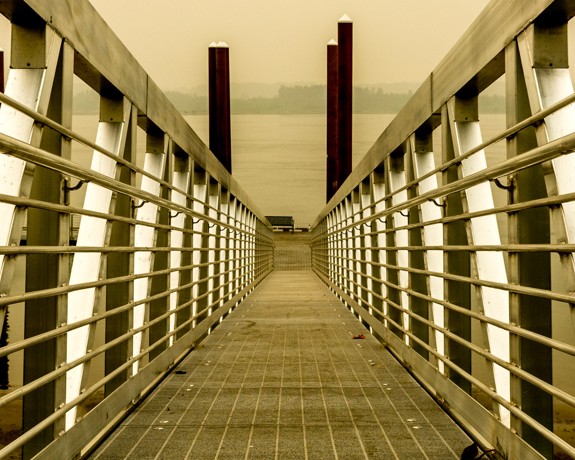 September 16. River Smoke.  Steamboat Landing Park, Washougal, Washington, United States