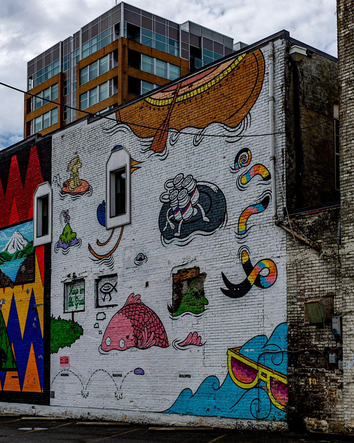 June 13. Alleyway Mural.  6-1/2 and Main, Vancouver, Washington, United States