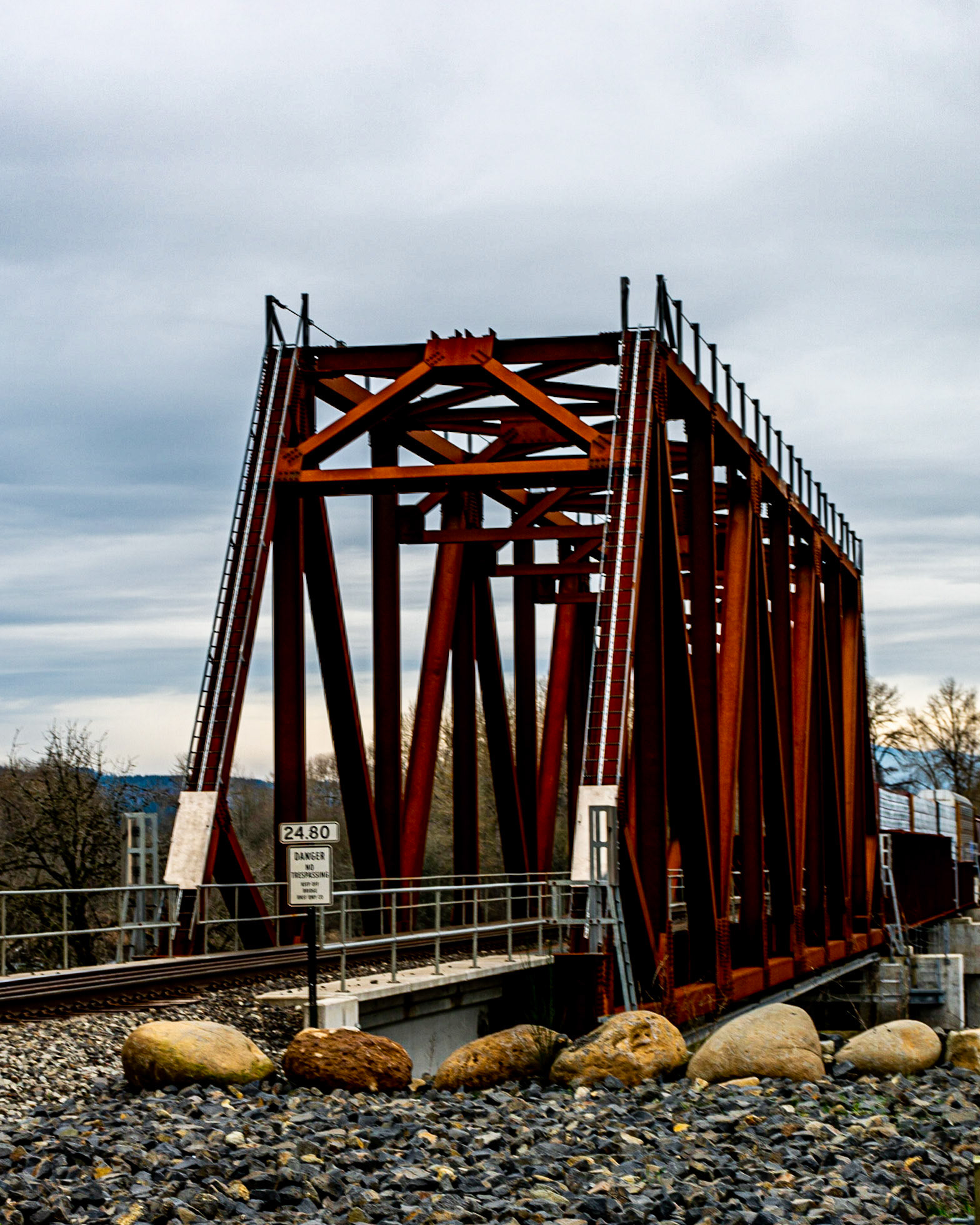 January 20. Nothing Coming.  Washougal River Bridge on SR-500, Camas, Washington United States