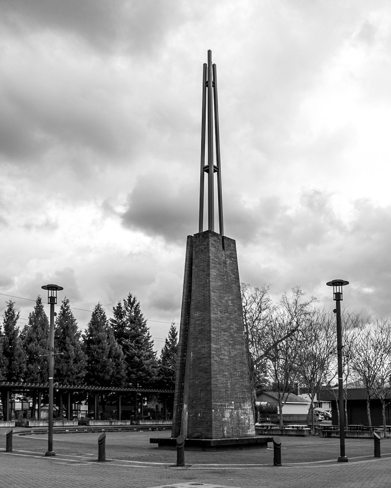 March 26. Reflection Plaza.  Reflection Plaza, Washougal, Washington, United States