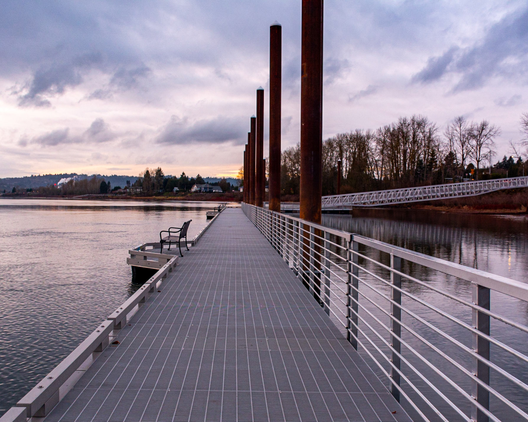 January 4.  Afternoon on the River.  Steamboat Landing Park, Washougal, Washington, United States