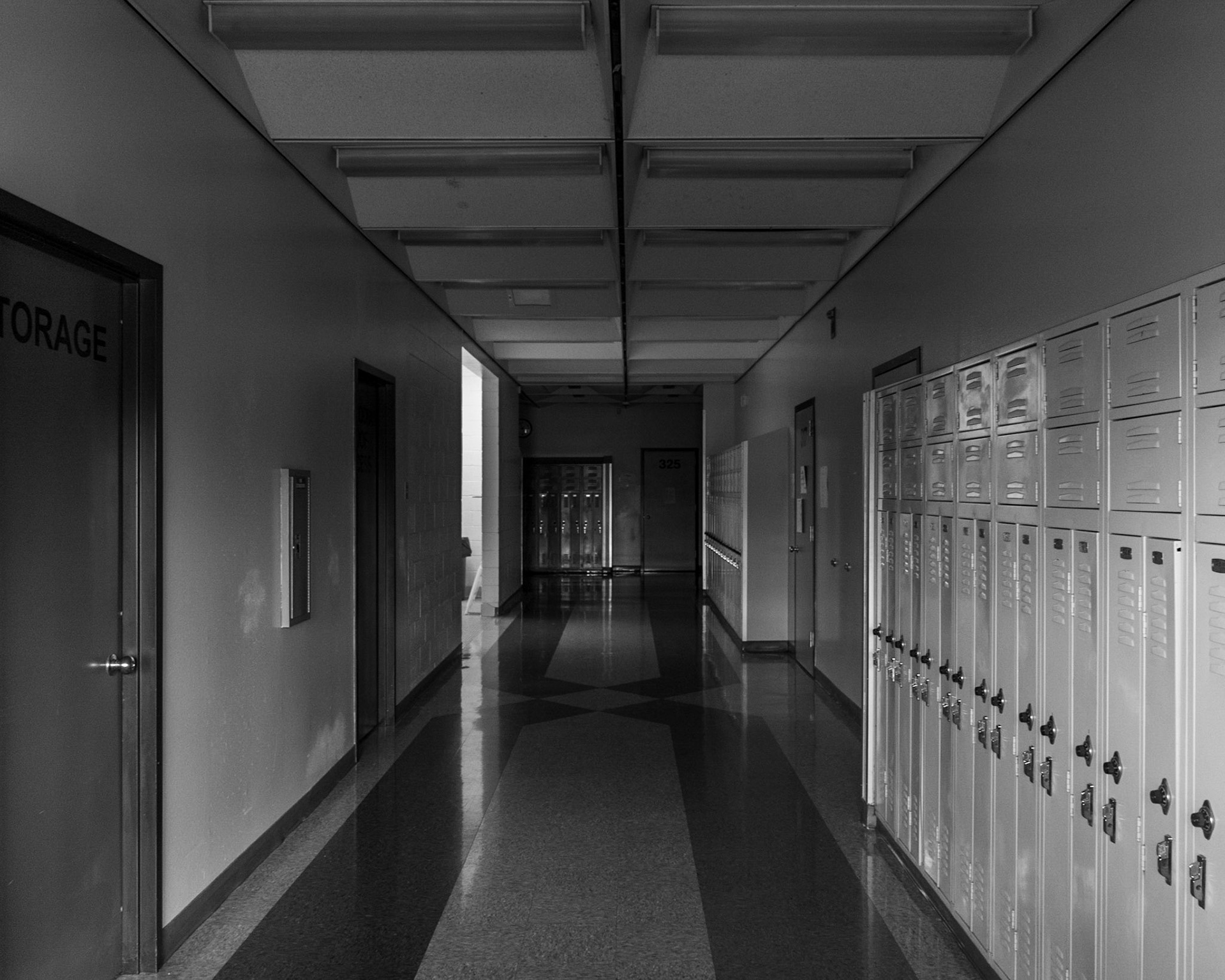 March 28. Empty Hallways.  Mountain View High School, Vancouver, Washington, United States