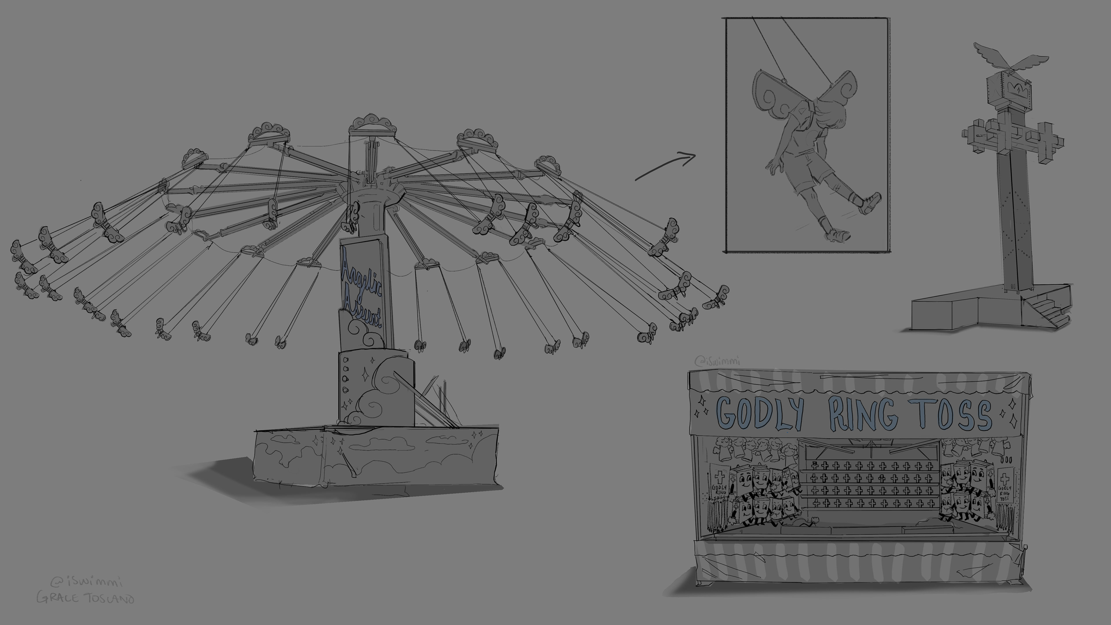 Cardinal Cable - Rides Sketches