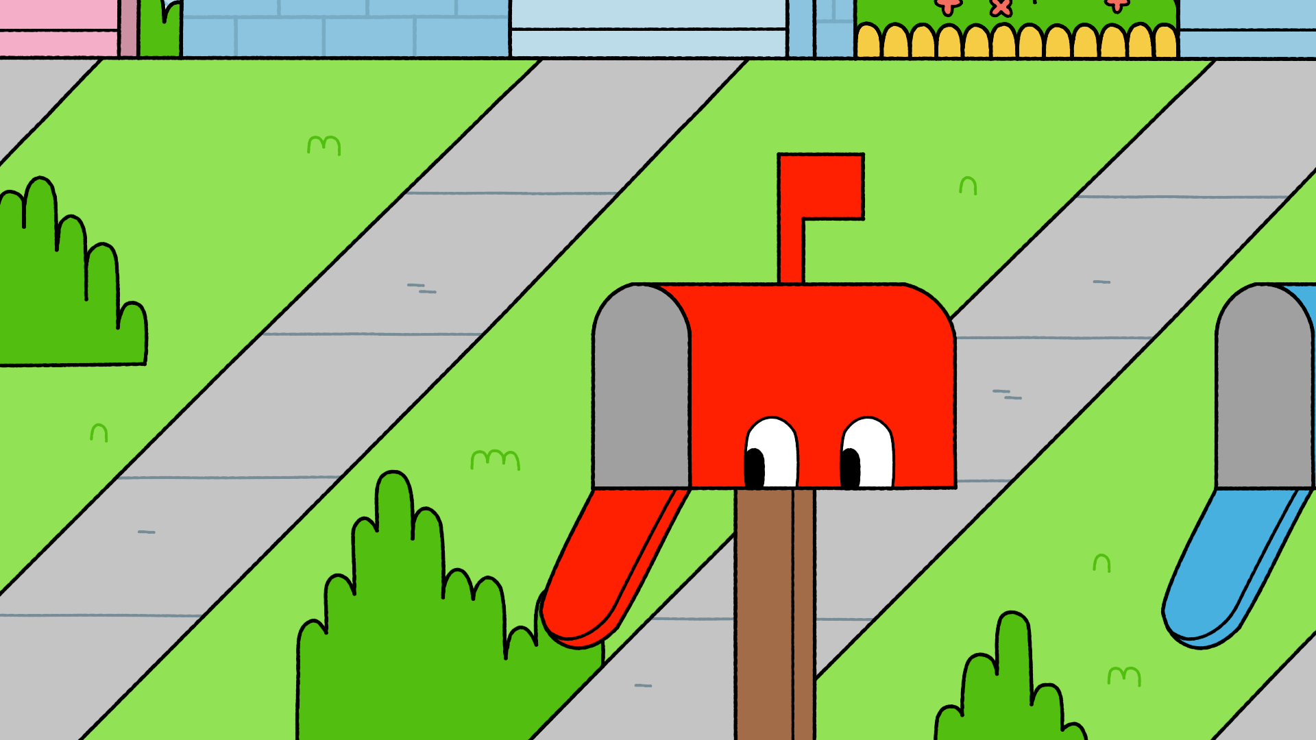 Homeville Mailboxes - Background cleanup and layout, designed by Augenblick Studios