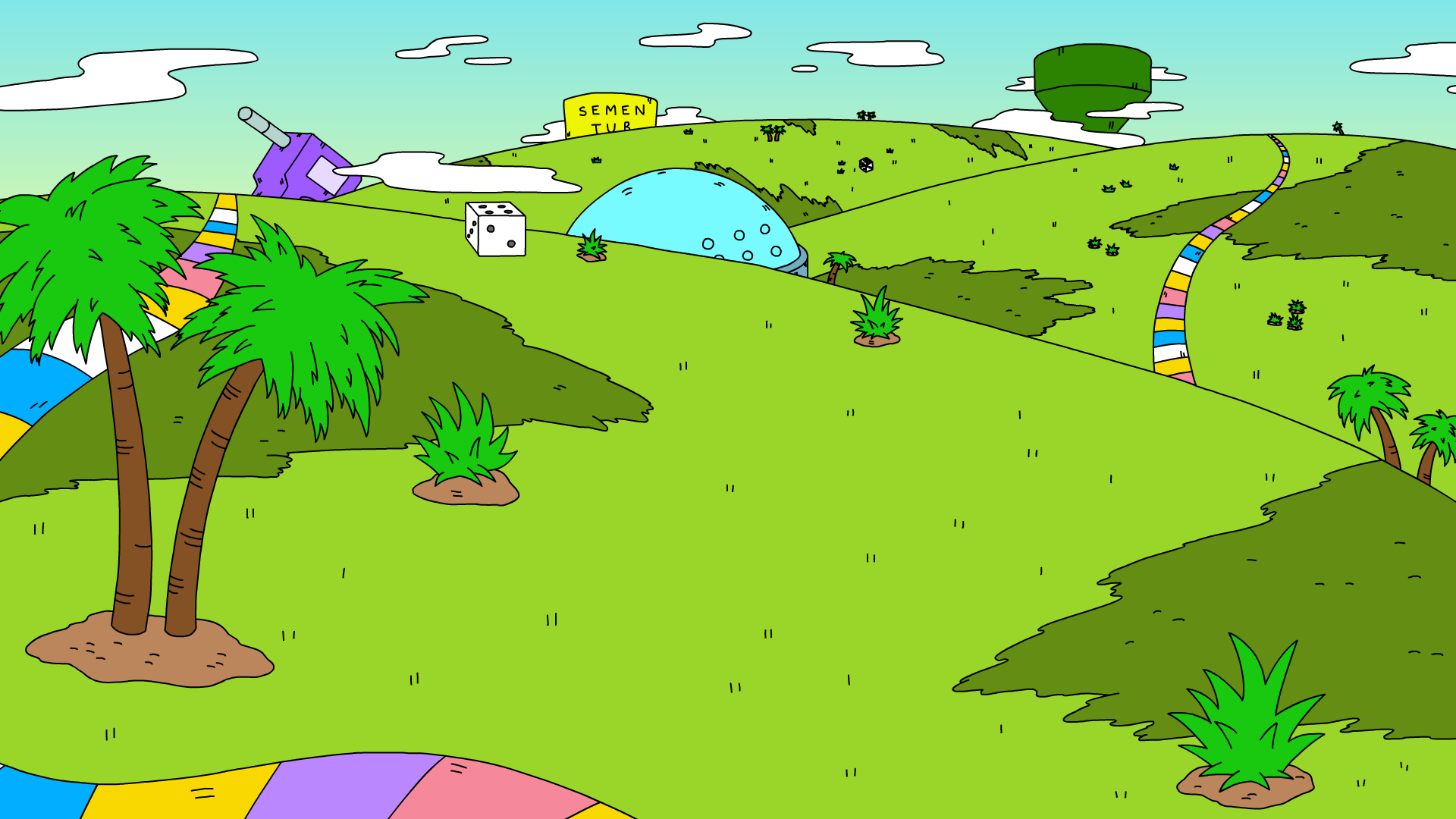 "Daddy It's Me" Landscape - Background cleanup, designed by Augenblick Studios