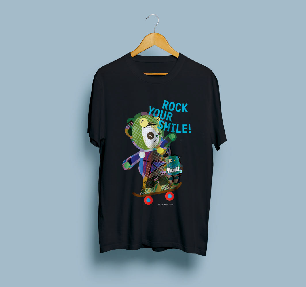 T-Shirt - Rock your Smile Black
