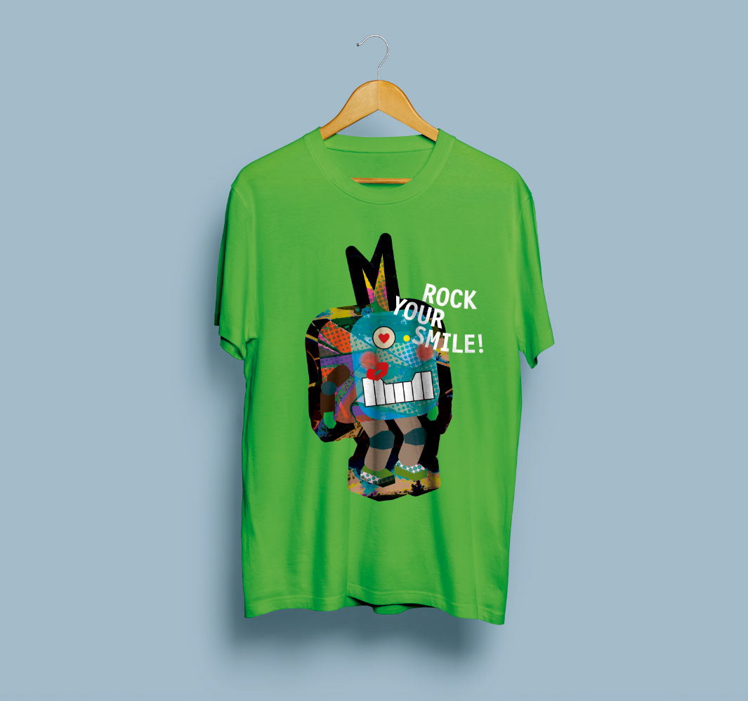 T- Shirt - Rock your Smile - Green
