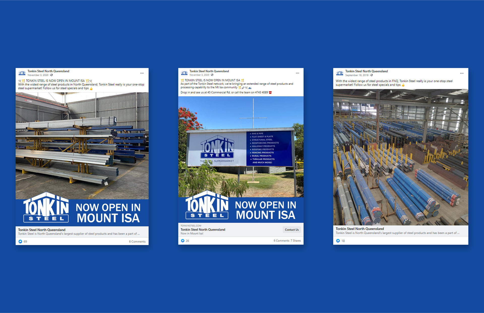 Image of Tonkin Steel Facebook ads