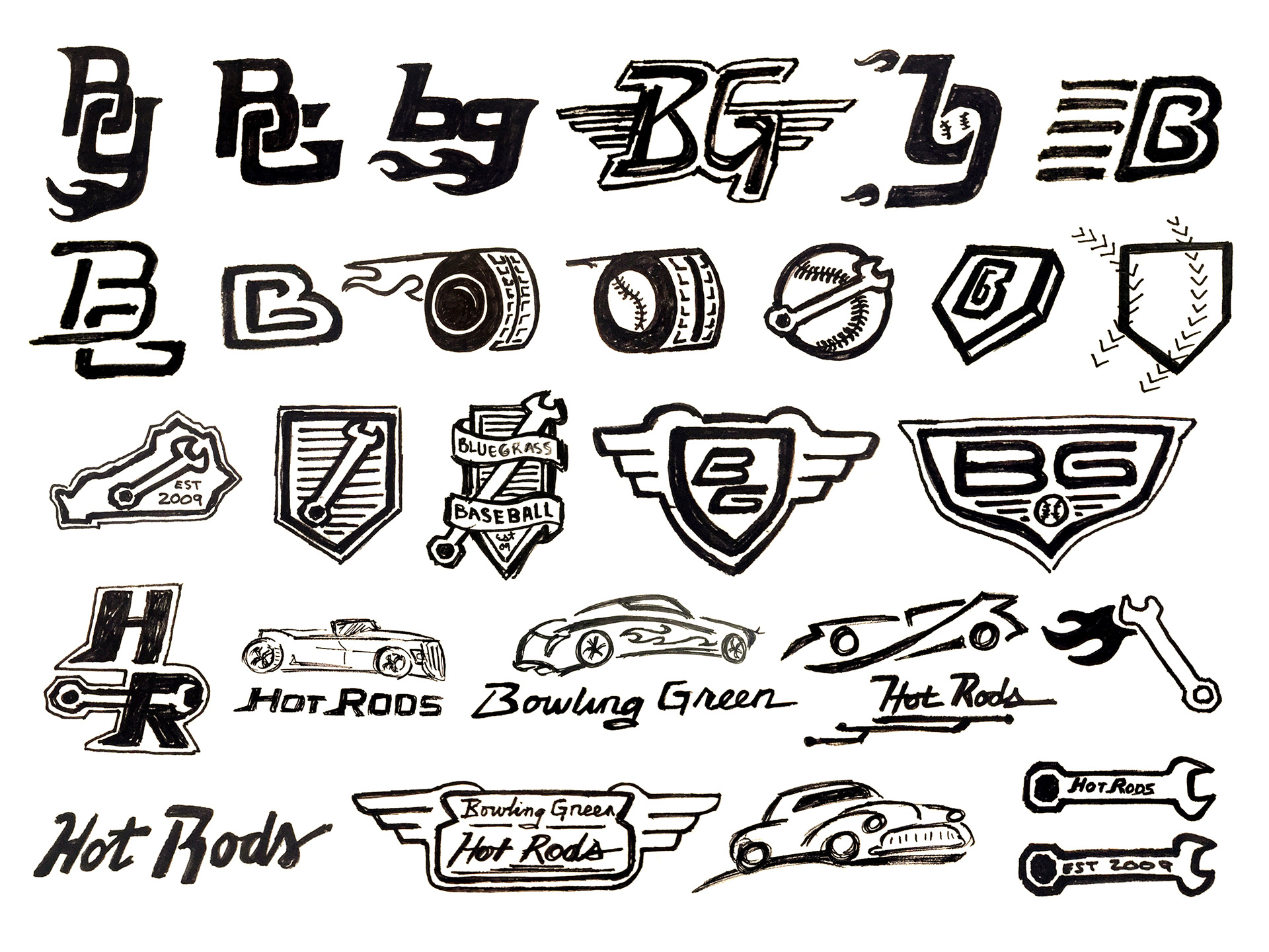 Justin Wright - Bowling Green Hot Rods Rebrand