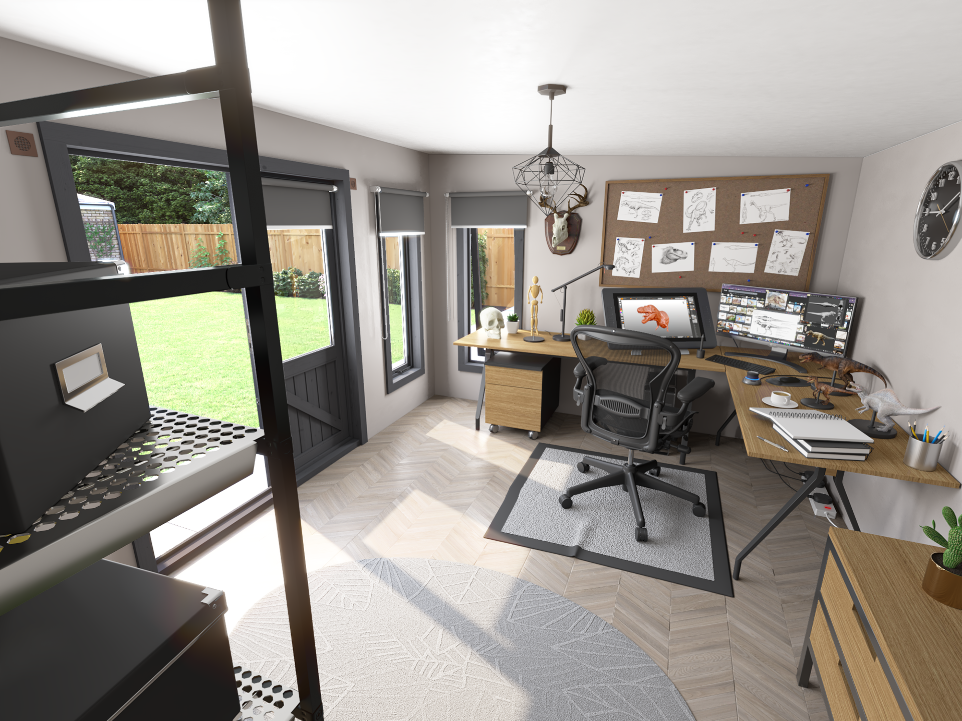 3D Design Office Interior