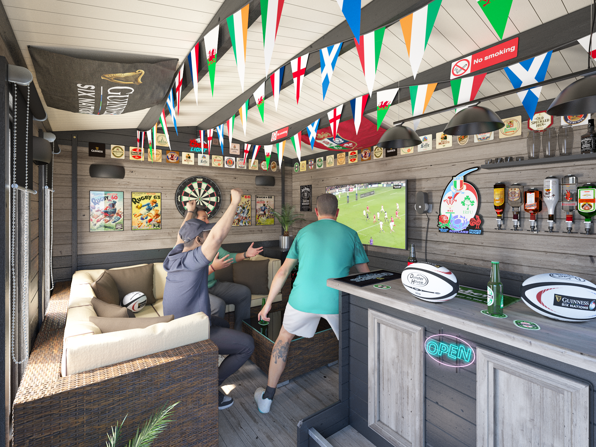 6 Nations Rugby Special Promo Cabin Image - Day