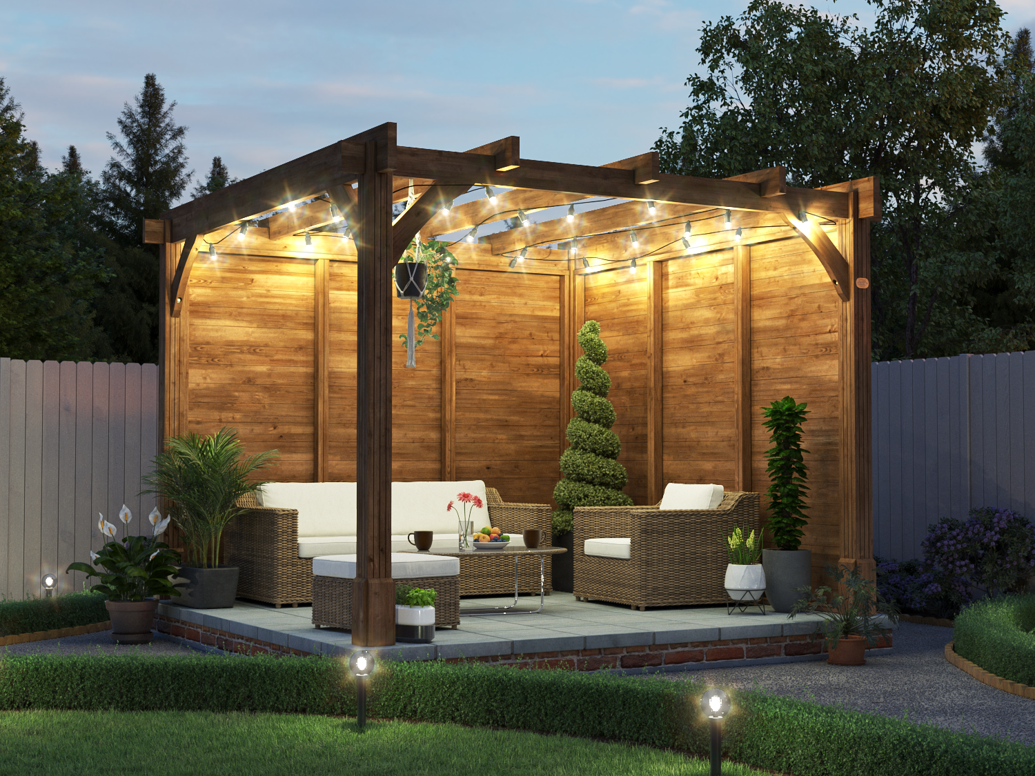 Night Time Pergola