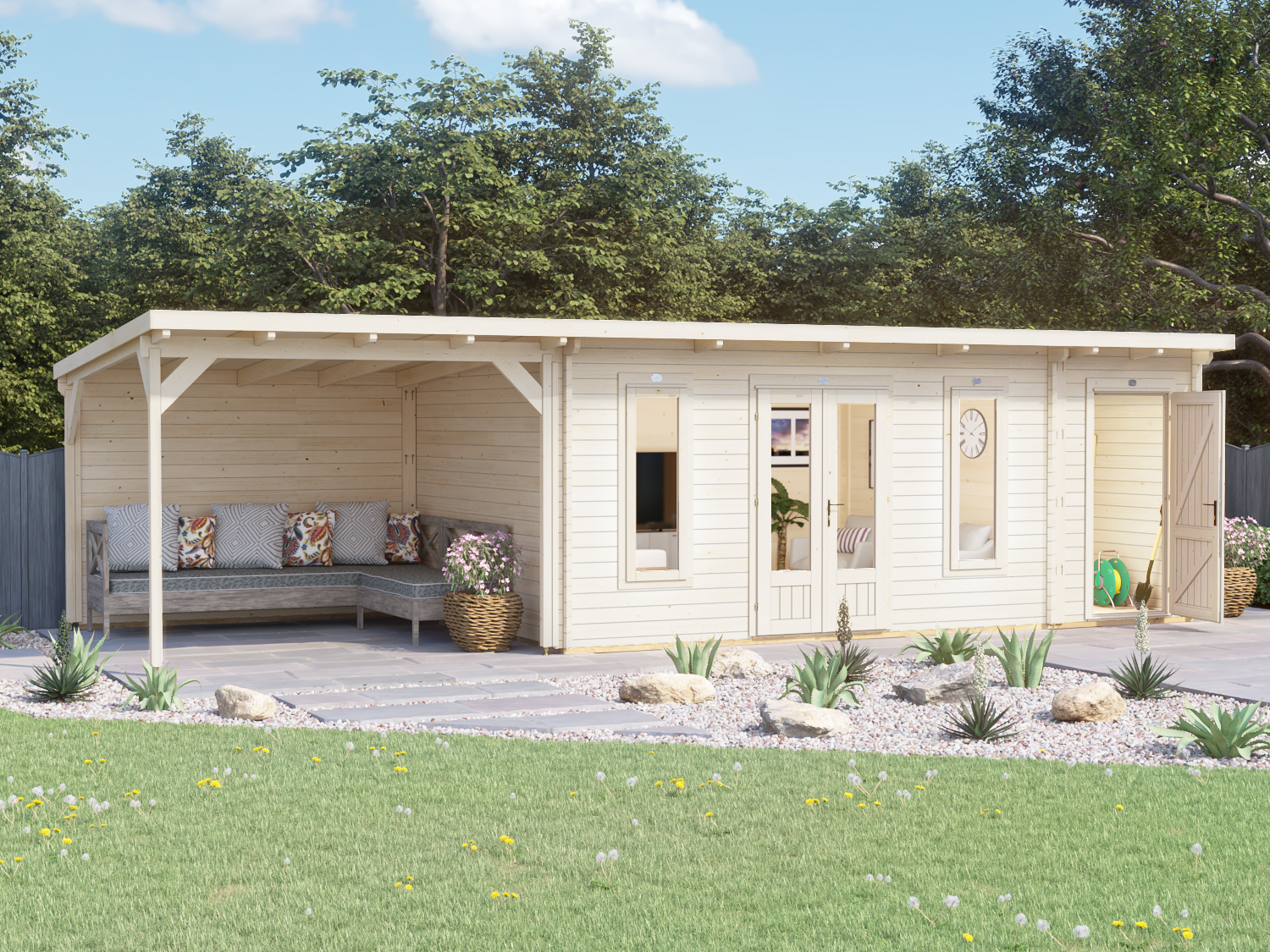 Log Cabin+Gazebo+Shed