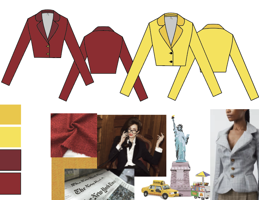 CAD Flats & Inspiration- Cropped Blazer