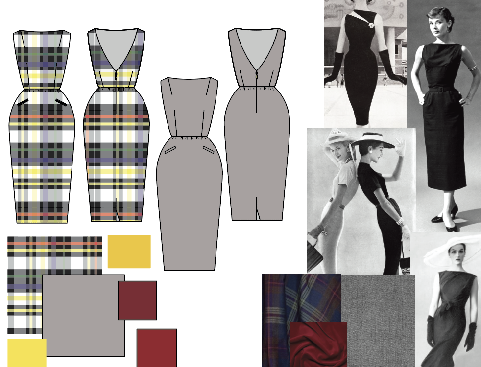 CAD Flats & Inspiration-Sheath Dresses