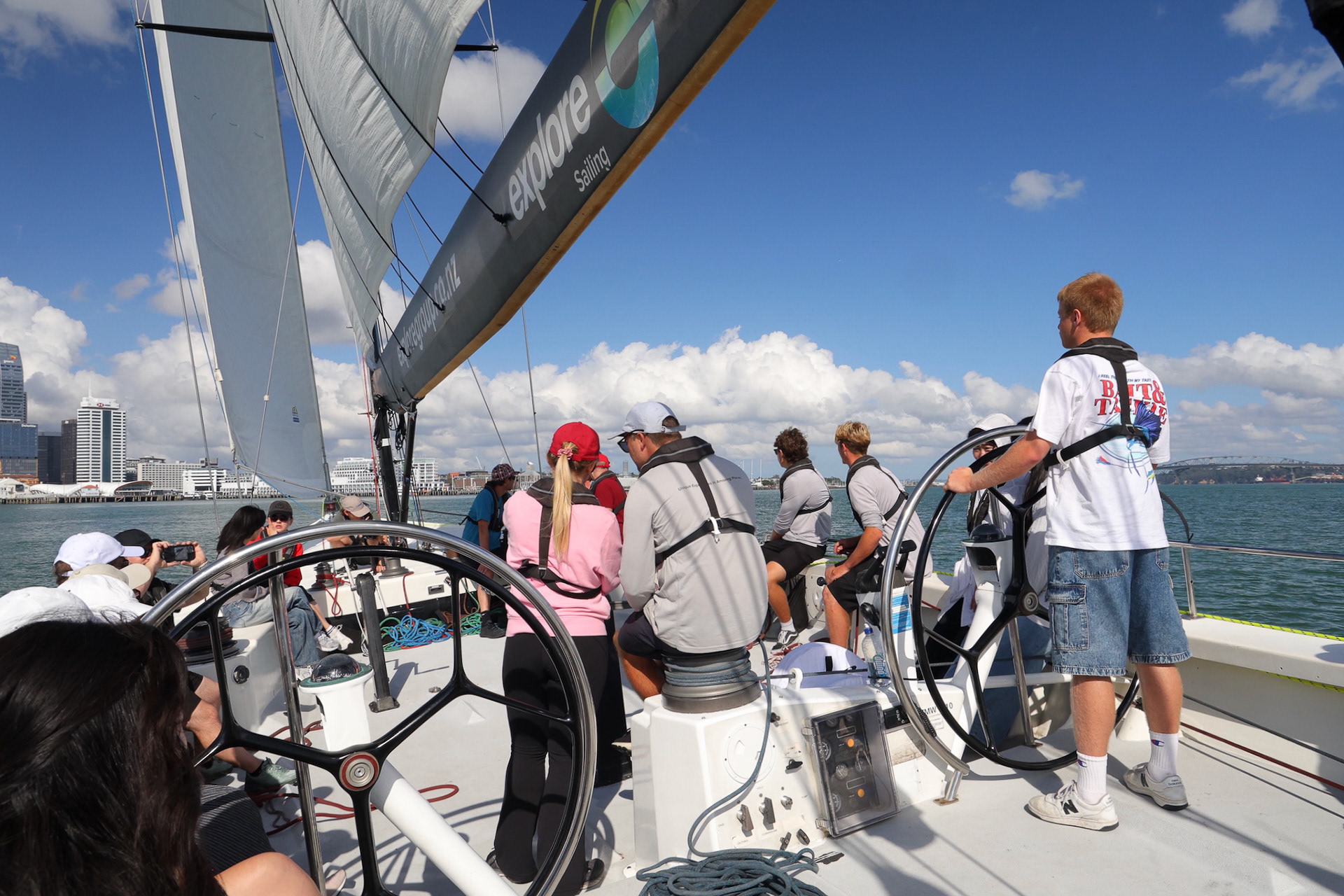 Americas Cup IACC yacht, Waitematā Harbour, Auckland