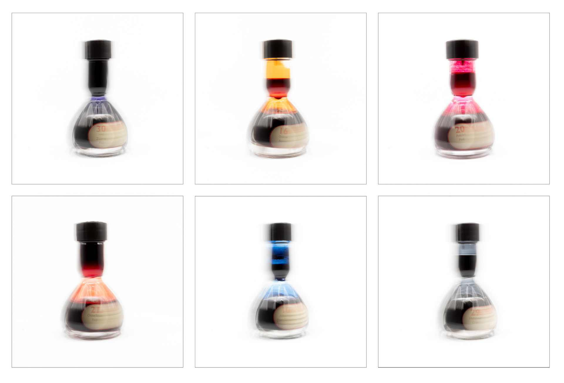 Akkerman Ink Bottles, designed 1930s