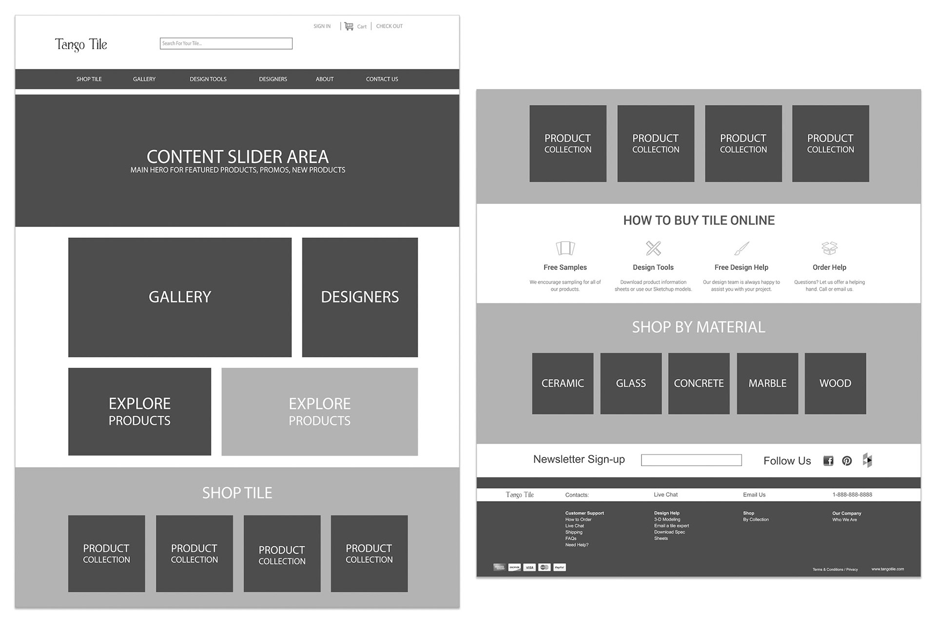 Tango Tile Home Wireframe