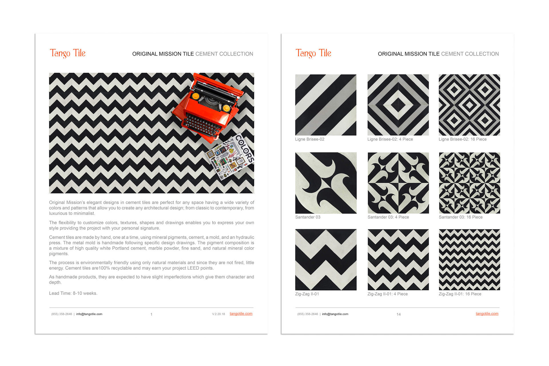 From Original Mission Collection info Sheets