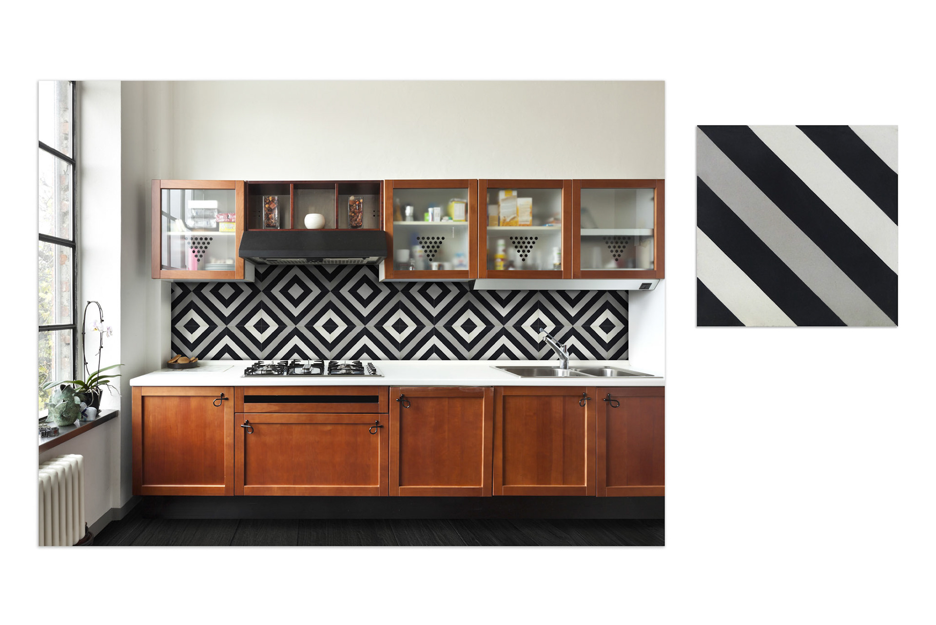 Original Mission Tile, Ligne Brisée