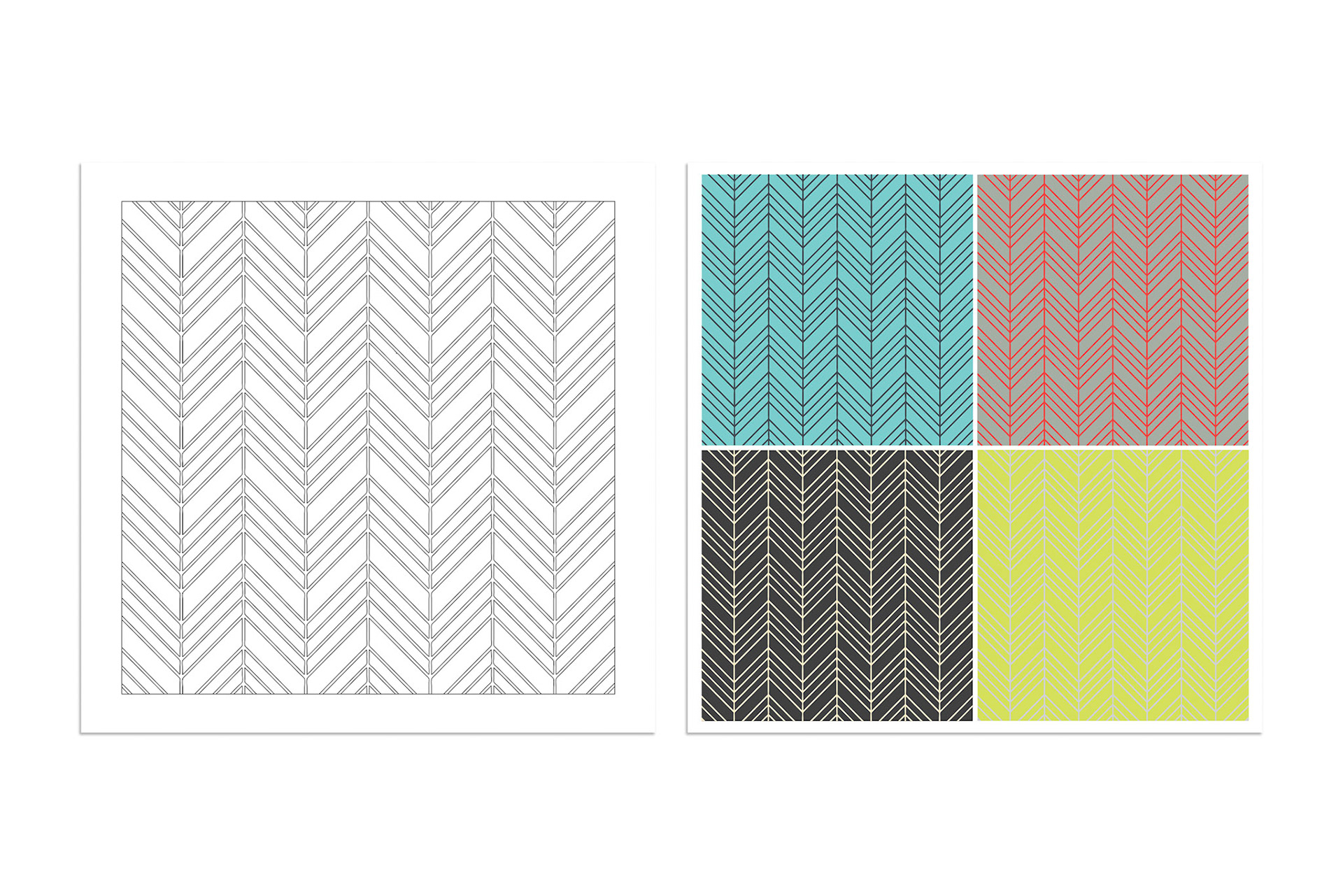 12" x 12" Slant Stitch redrawn for Imagine Tile