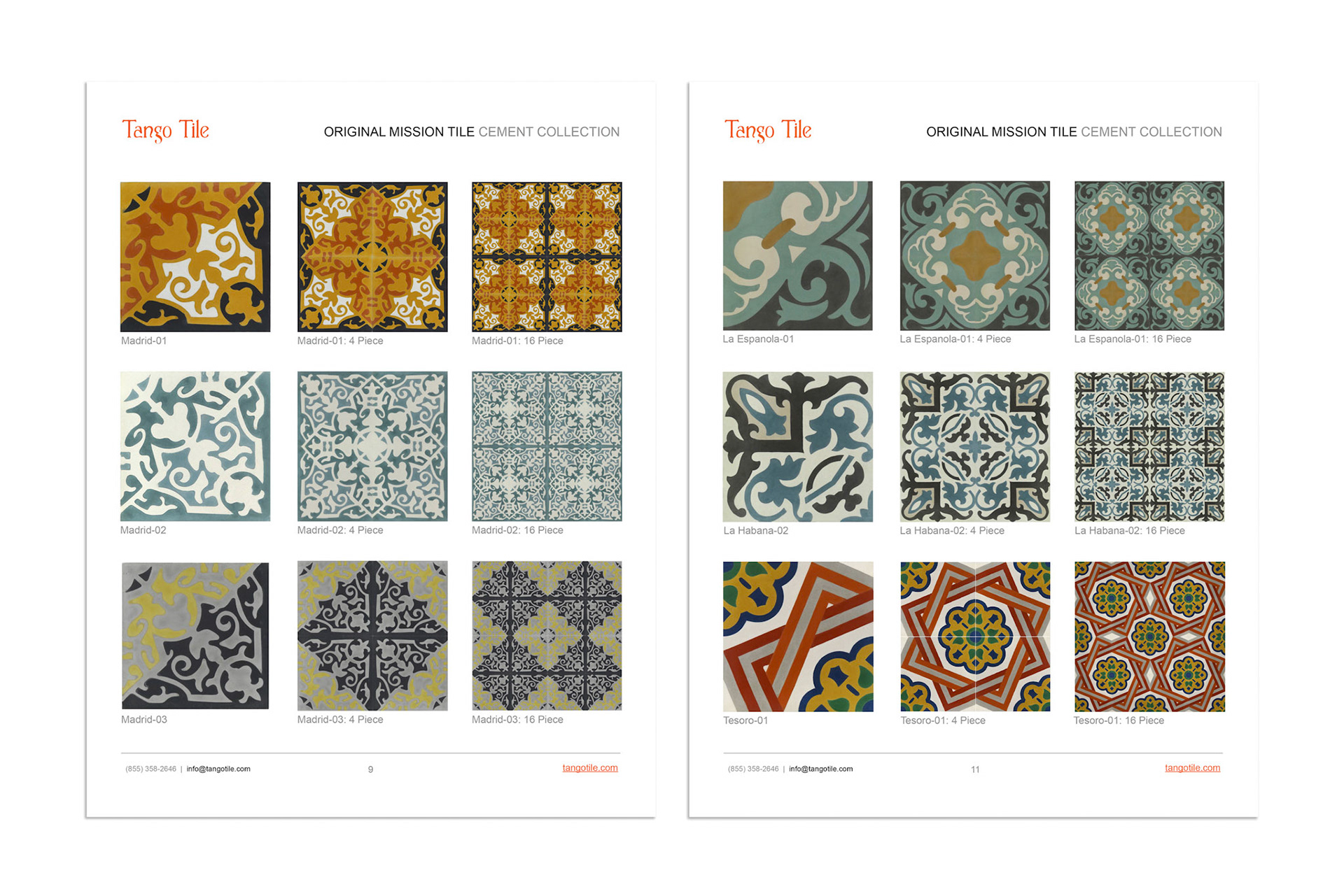 From Original Mission Collection info Sheets