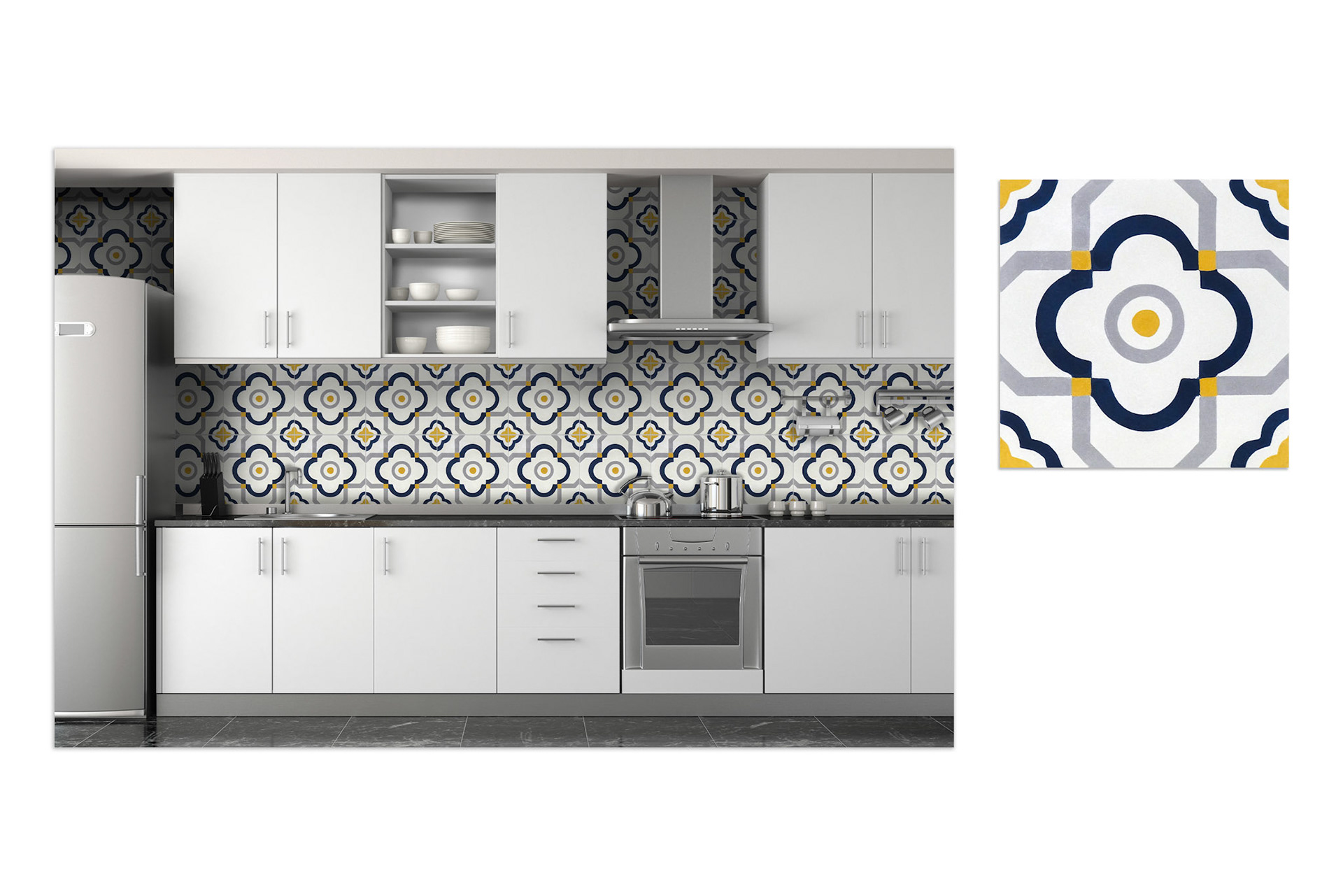 Original Mission Tile, Paul Schatz Marci