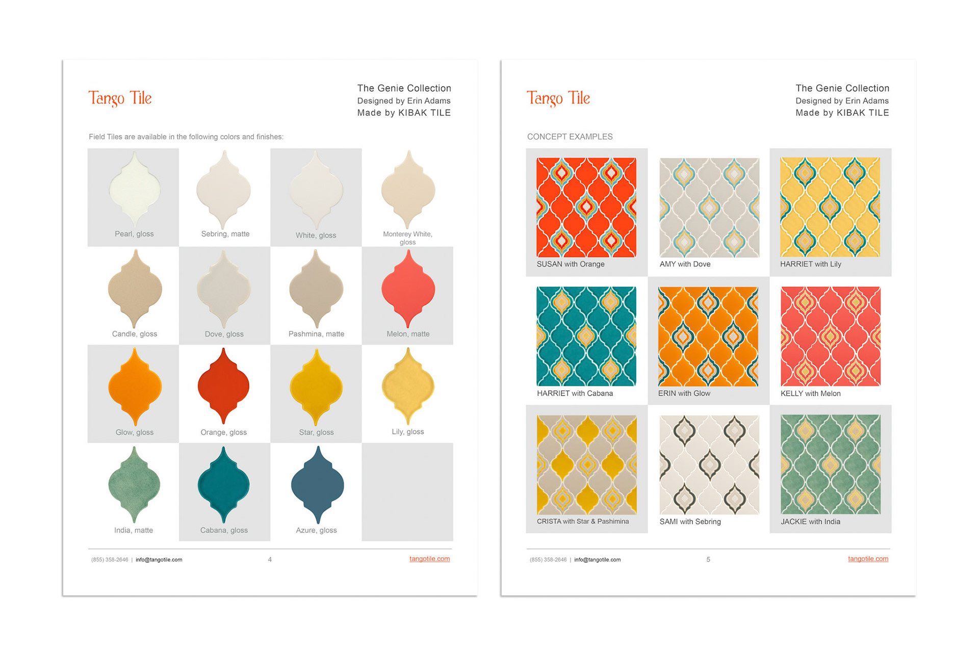 From Genie Collection info Sheets