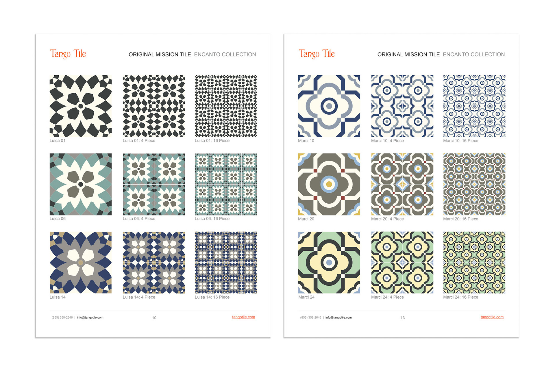 From Encanto Collection info Sheets