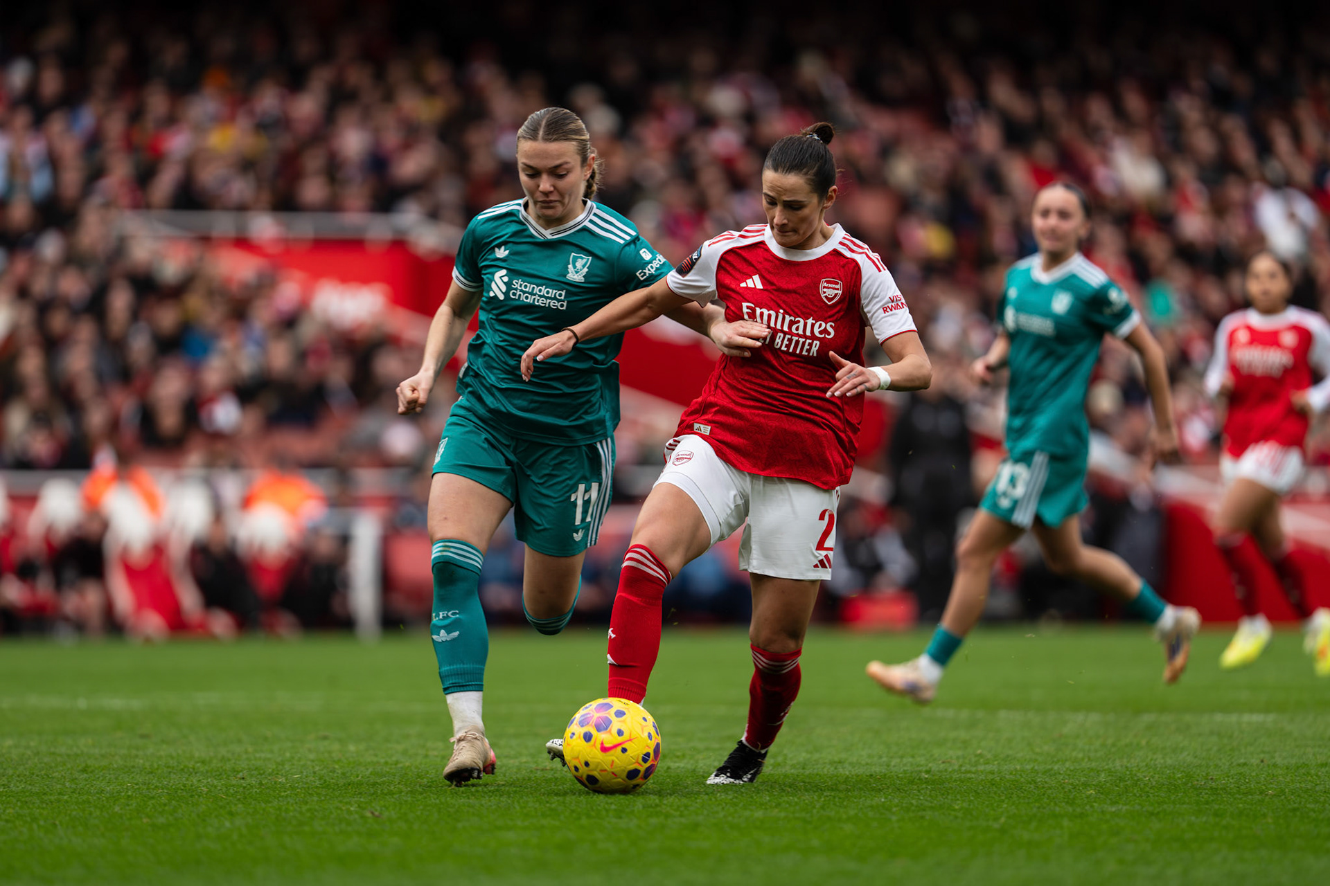Emirates Stadium, London, UK – 6 December 2025: Arsenal Women face Liverpool Women in a Barclays Women’s Super League fixture at the Emirates Stadium. (Photo by Ali Habib)