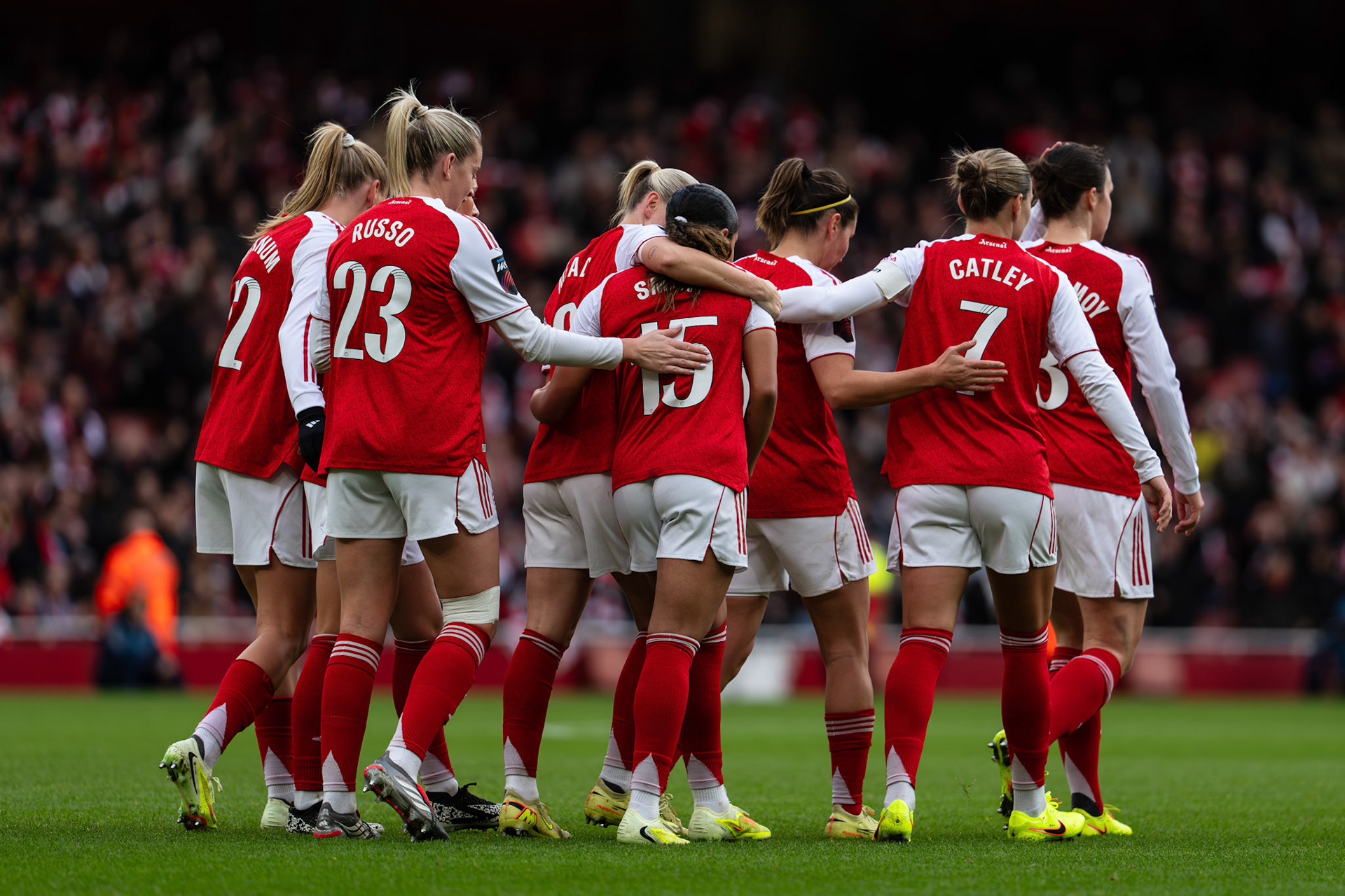 Emirates Stadium, London, UK – 6 December 2025: Arsenal Women face Liverpool Women in a Barclays Women’s Super League fixture at the Emirates Stadium. (Photo by Ali Habib)