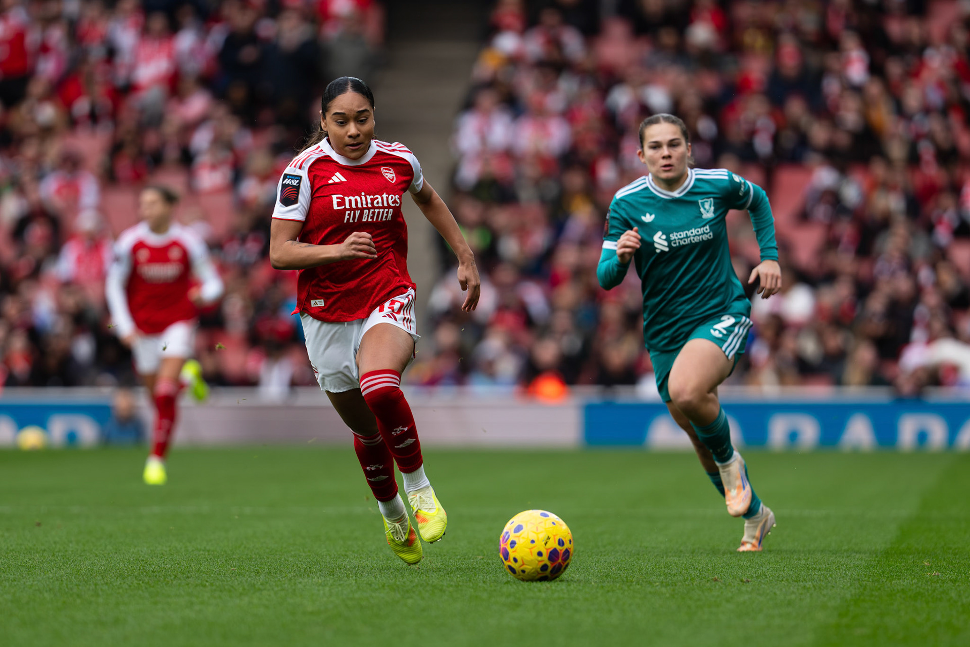 Emirates Stadium, London, UK – 6 December 2025: Arsenal Women face Liverpool Women in a Barclays Women’s Super League fixture at the Emirates Stadium. (Photo by Ali Habib)