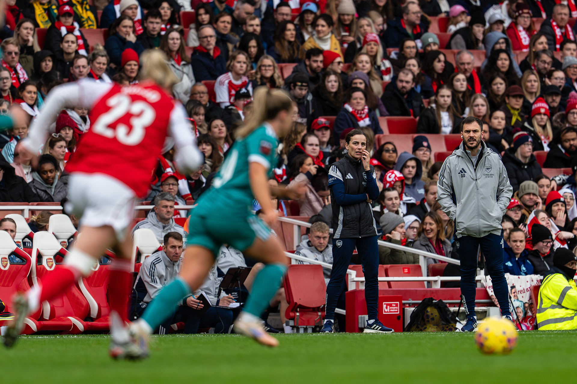 Emirates Stadium, London, UK – 6 December 2025: Arsenal Women face Liverpool Women in a Barclays Women’s Super League fixture at the Emirates Stadium. (Photo by Ali Habib)