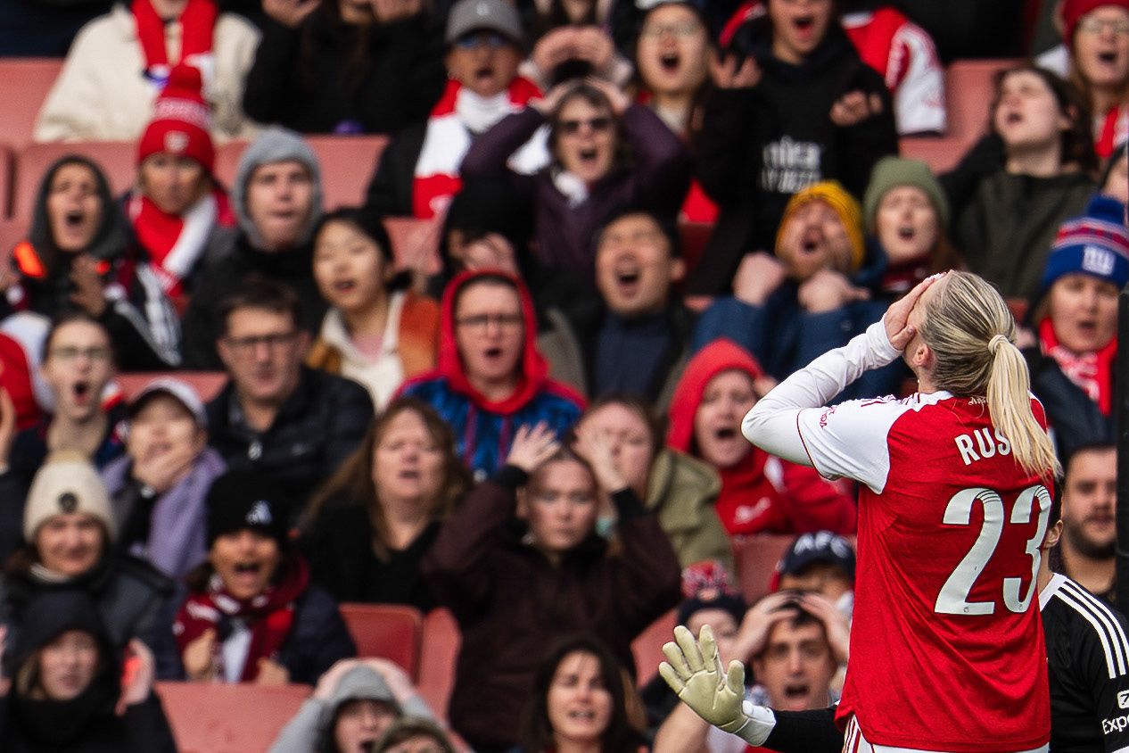 Emirates Stadium, London, UK – 6 December 2025: Arsenal Women face Liverpool Women in a Barclays Women’s Super League fixture at the Emirates Stadium. (Photo by Ali Habib)