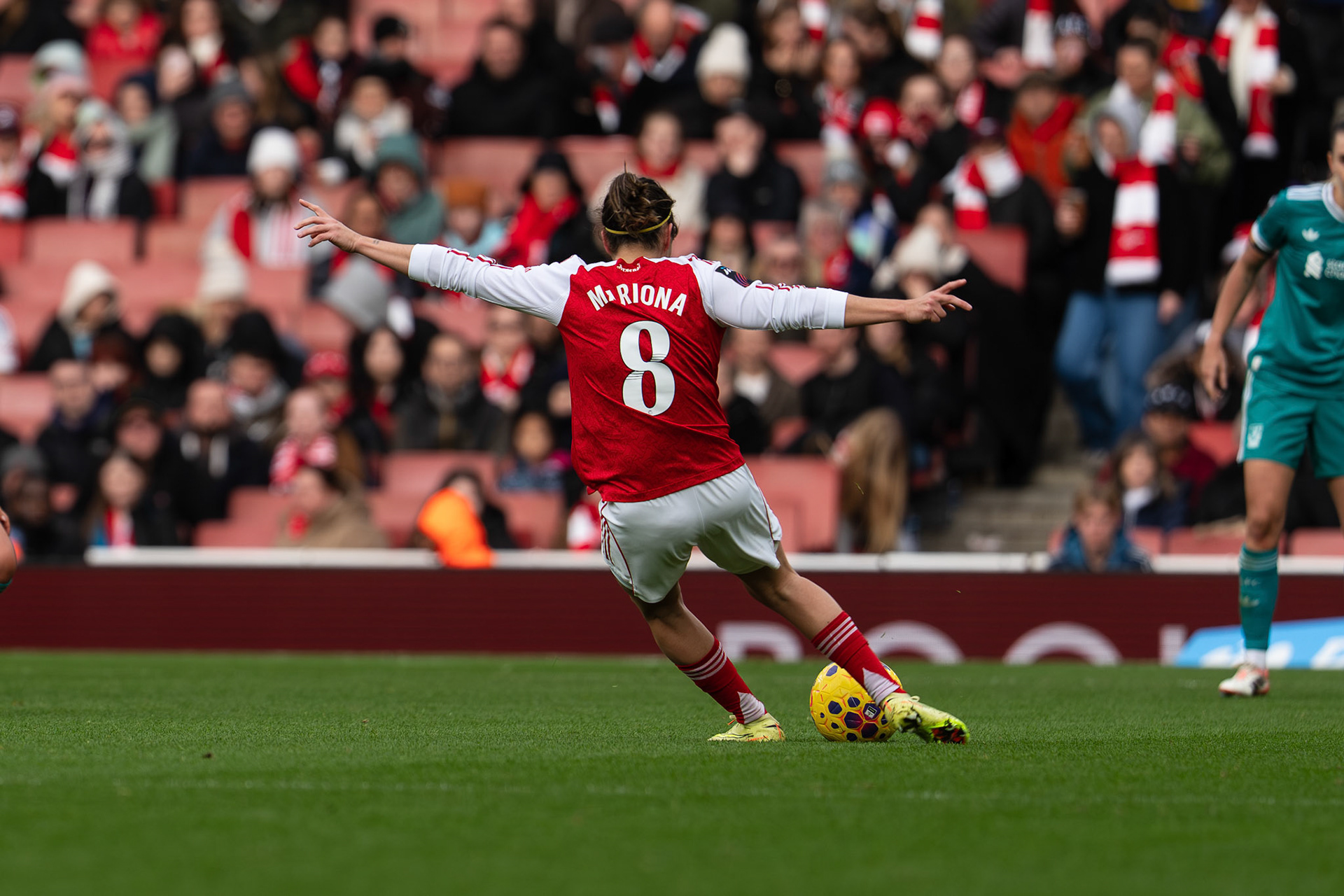 Emirates Stadium, London, UK – 6 December 2025: Arsenal Women face Liverpool Women in a Barclays Women’s Super League fixture at the Emirates Stadium. (Photo by Ali Habib)