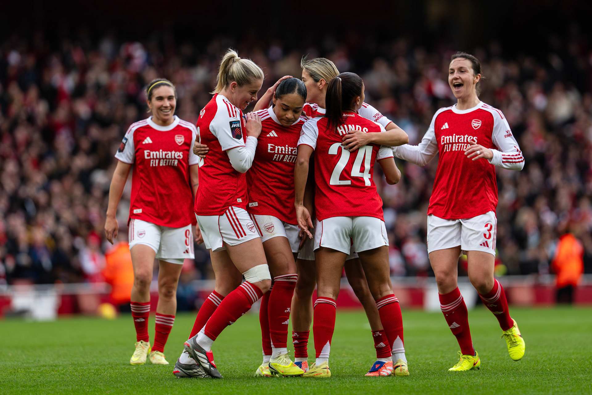 Emirates Stadium, London, UK – 6 December 2025: Arsenal Women face Liverpool Women in a Barclays Women’s Super League fixture at the Emirates Stadium. (Photo by Ali Habib)