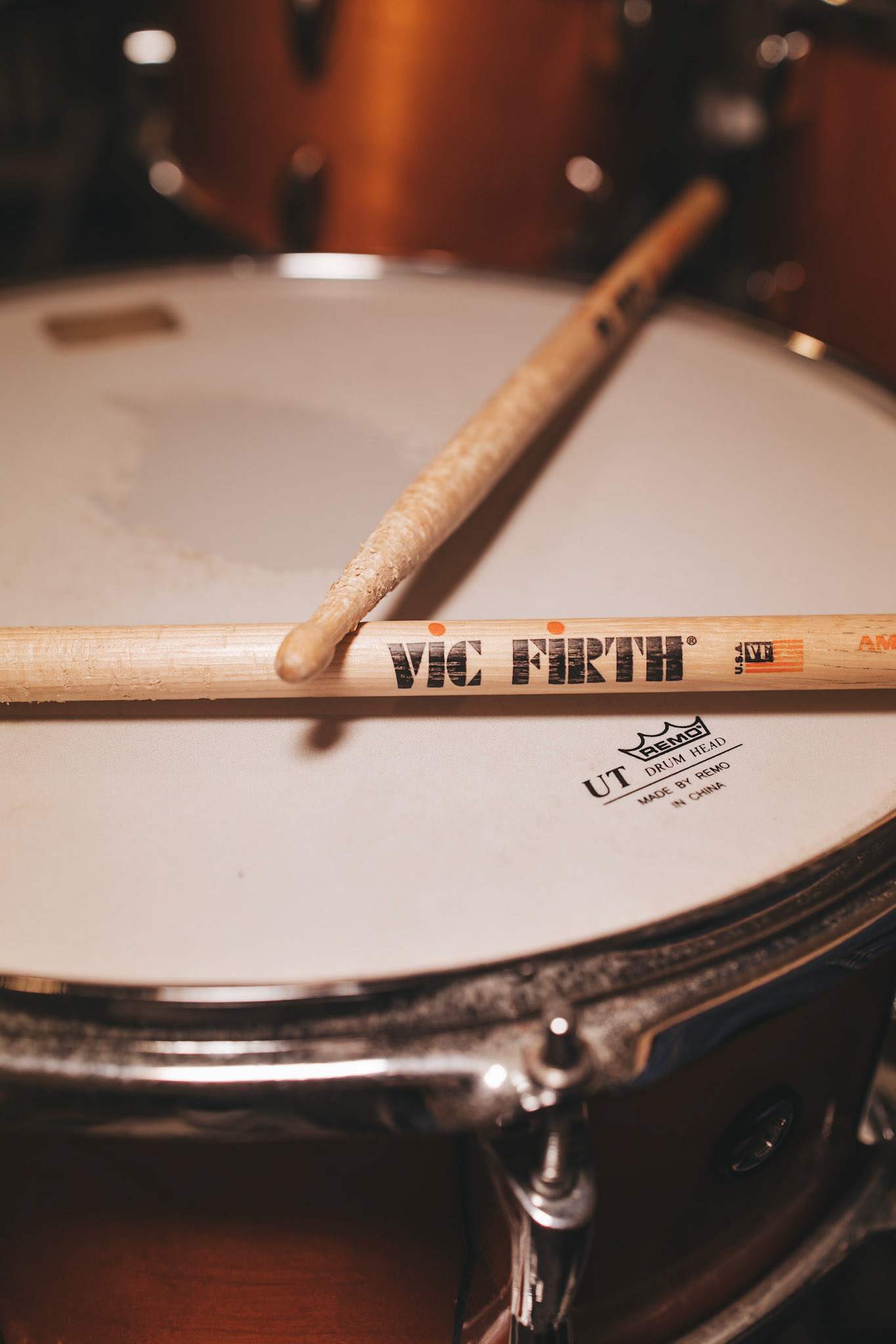 Vic Firth, après une session Batterie, 2025