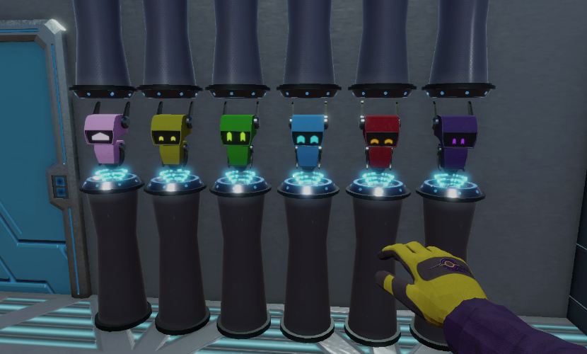 A complete version of the puzzle with the robots all happy!