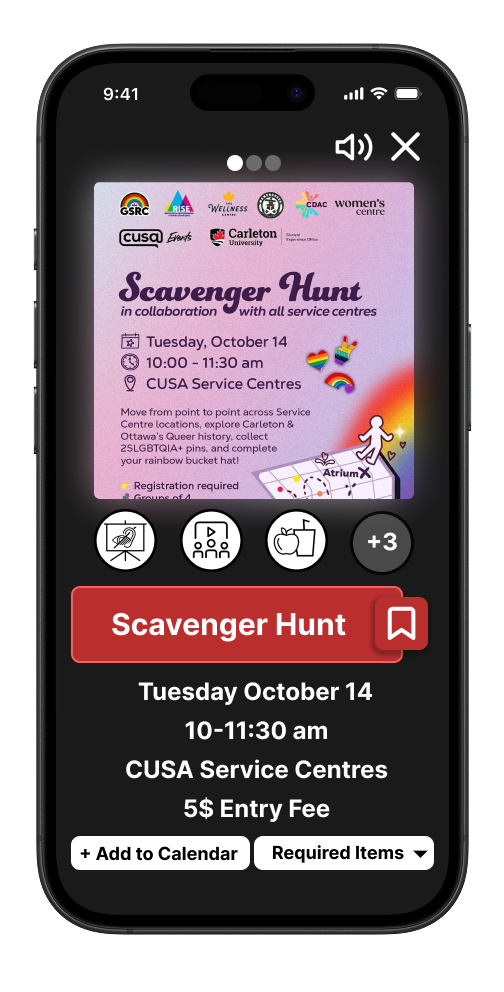 Event Information page alt