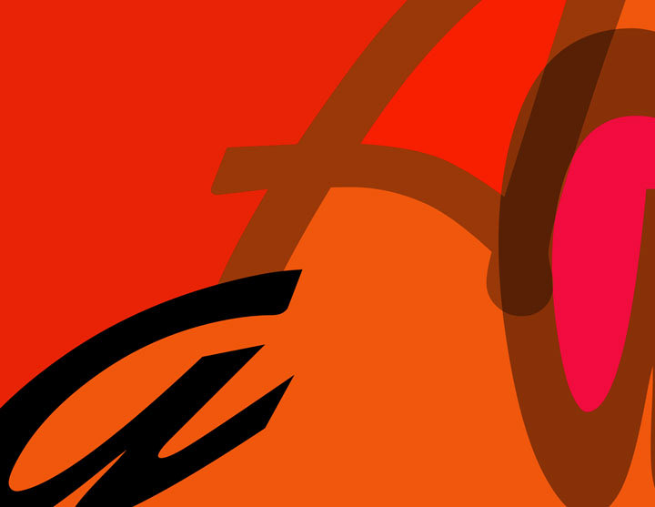 Typography Design 2, Printed on Canvas 2009 (NFS)