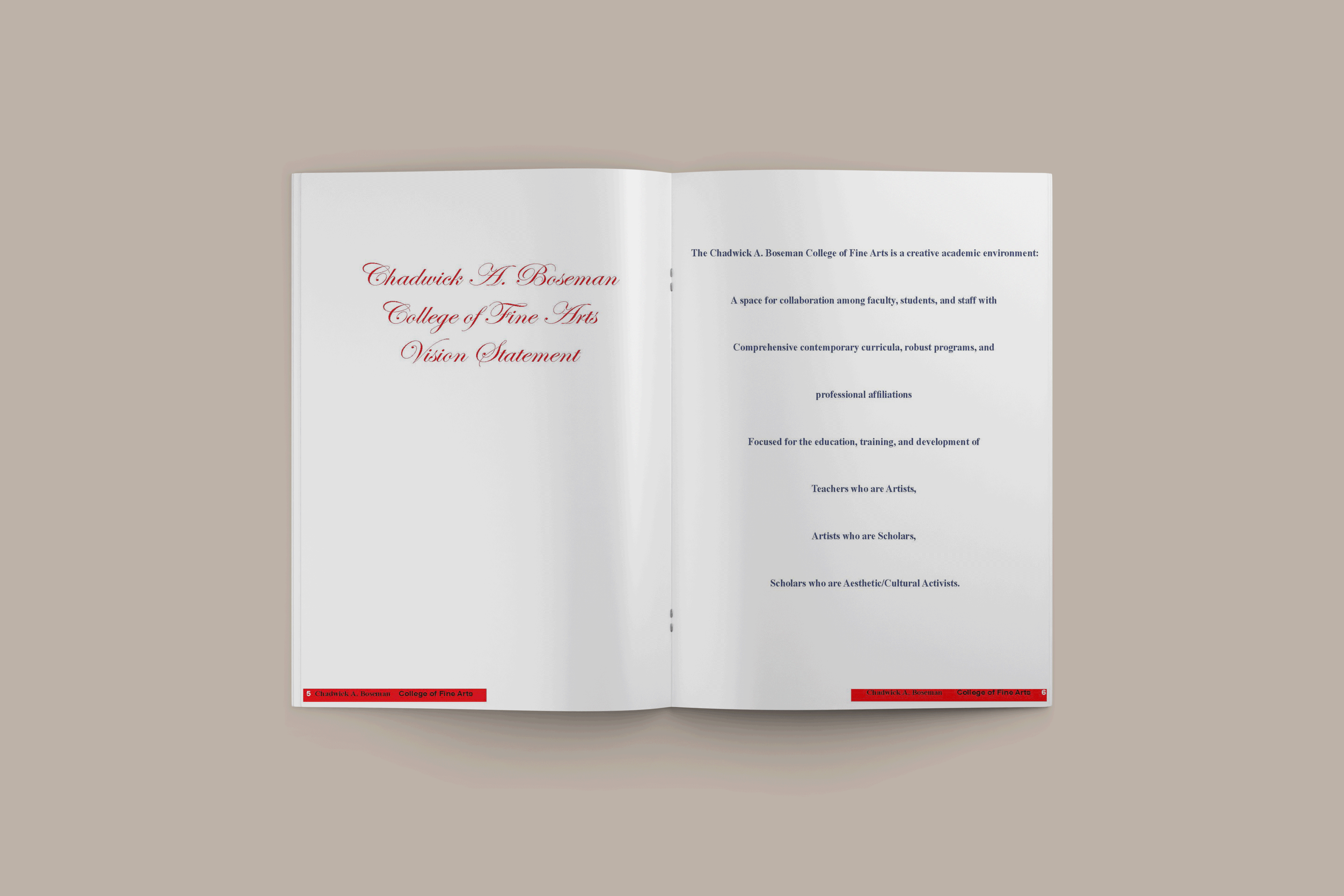 Howard University Chadwick A. Boseman College of Fine Arts: Double-side Spread, 2021