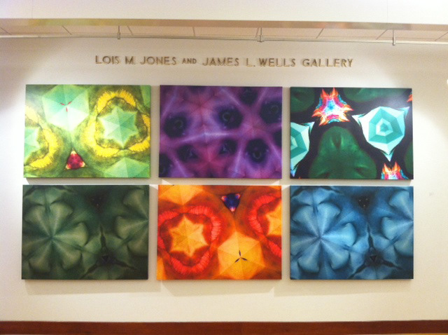 "Galaxy Series 1-6" Each Panel 38"x48" Digital Imagery Printed on Canvas, 2013